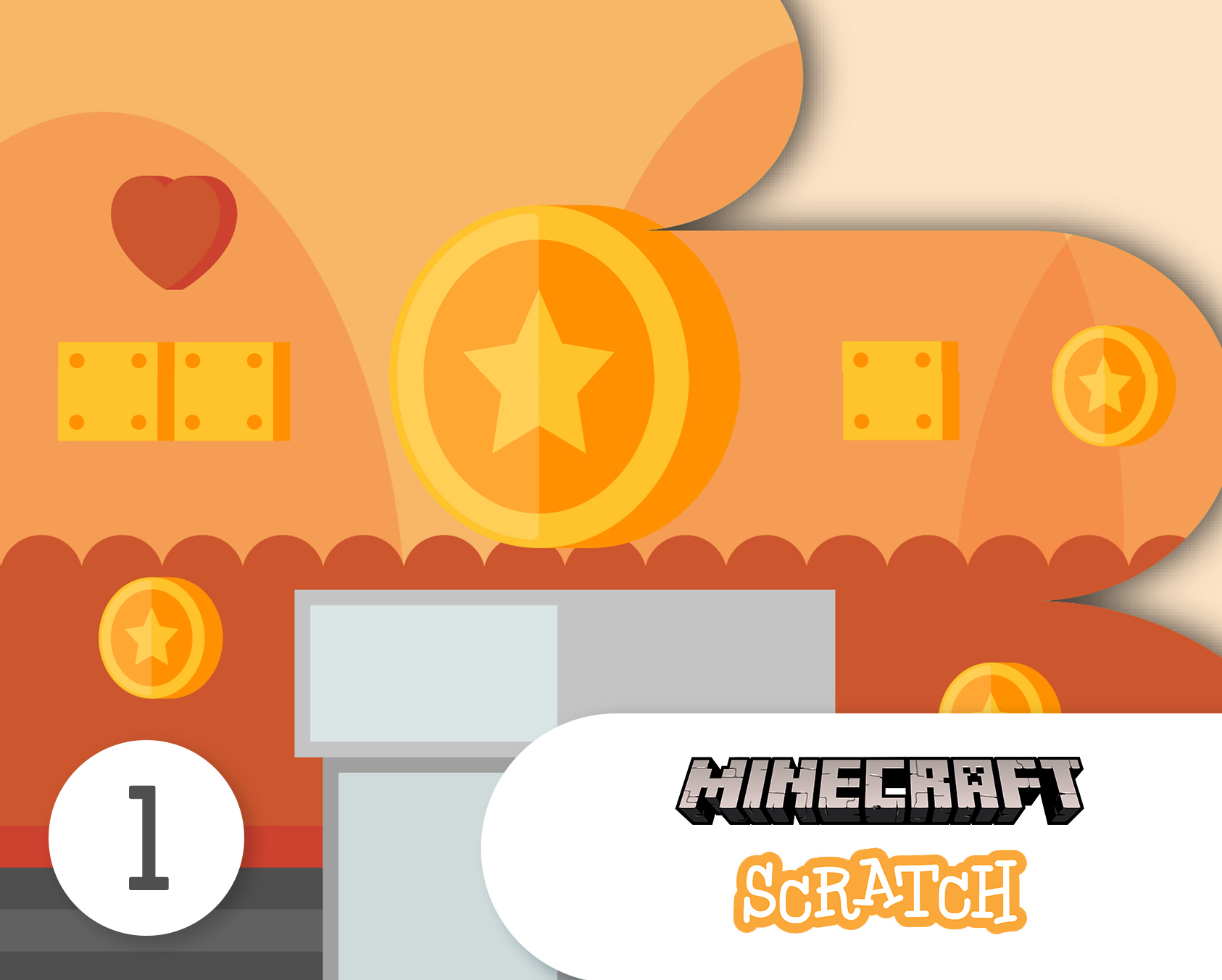 Conceptos basicos de la creación de juegos, (parte 1) (Scratch, Minecraft) Online 16 clases